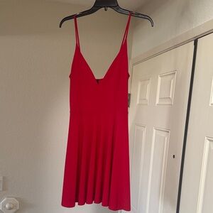 Intro. Vibrant Red Mini Dress